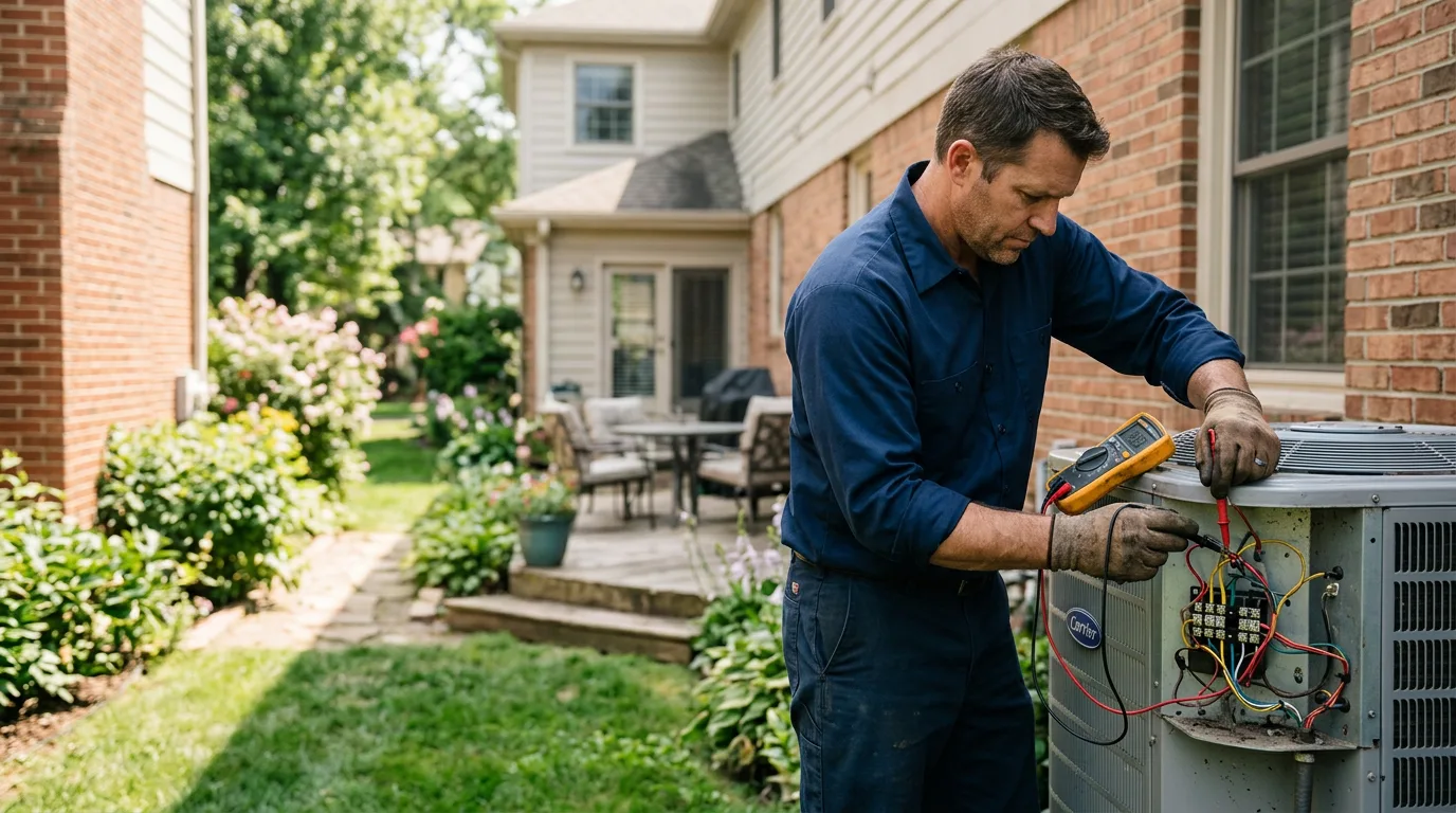 HVAC technician working near Mi Wuk Village, CA
